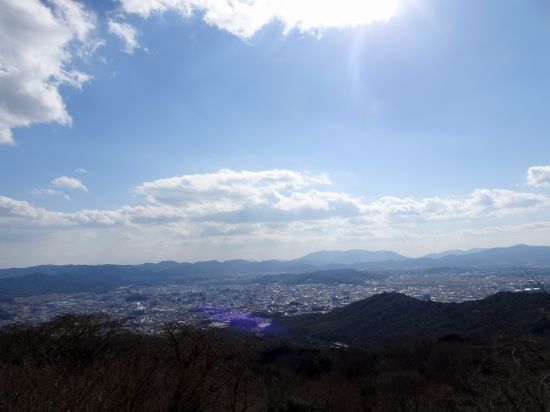 西条場盆地を一望！