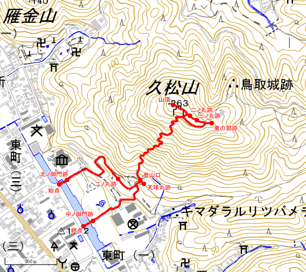 鳥取 久松山 よしだっちの登山日記 鳥取城跡
